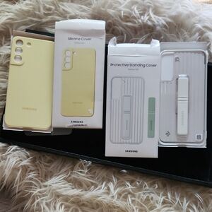 Samsung Galaxy S22 PLUS Yellow and White Covers